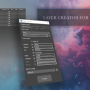 welcome screen for Layer Creator for Project script