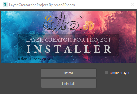 Layer Creator for Project installer window